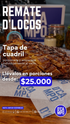 Tapa de cuadril en porciones