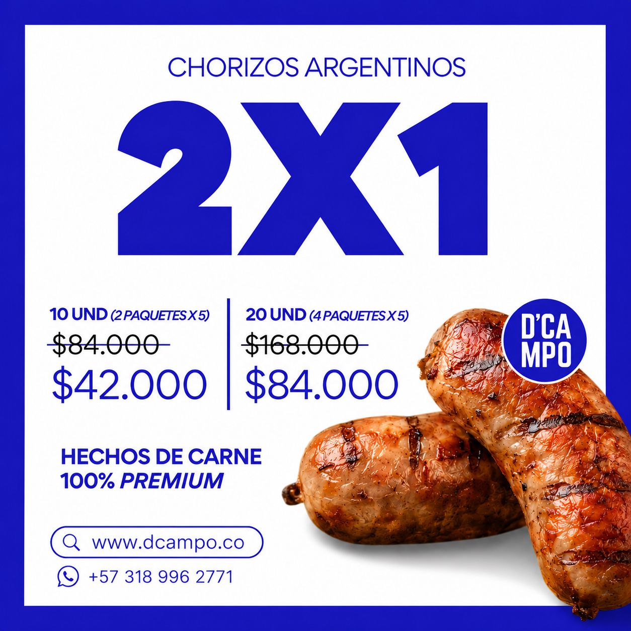 Chorizos 2x1